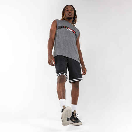 Men's/Women's Low-Rise Basketball Shoes Fast 500 - Black/Beige