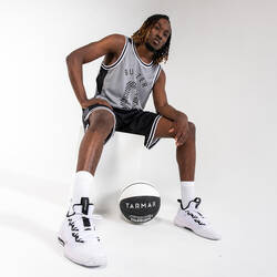 Men's/Women's Low-Rise Basketball Shoes Fast 500 - White/Black