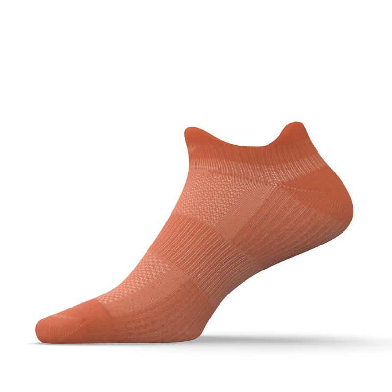 CHAUSSETTES DE RUNNING INVISIBLES RUN500 X2 CORAIL