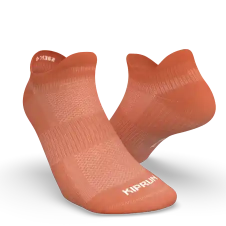 Run 500 Running Invisible Socks x2 - Coral Pink