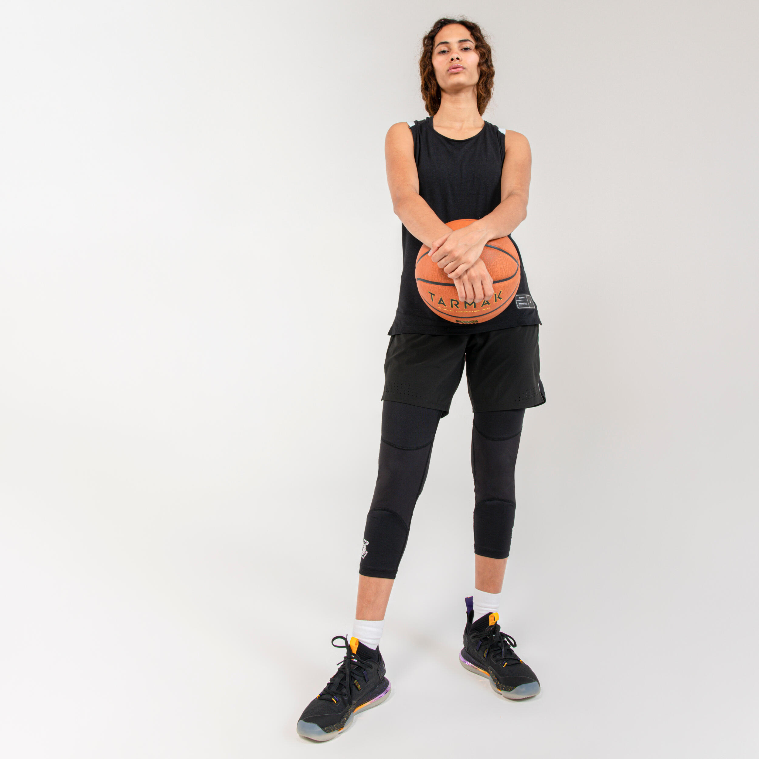 Women's Basketball Shorts SH500 - Black 59/79