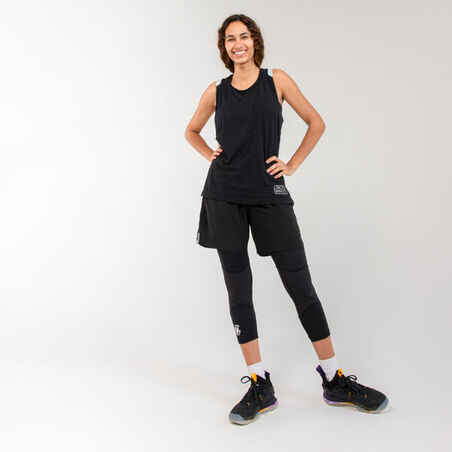 Women's Basketball Shorts SH500 - Black