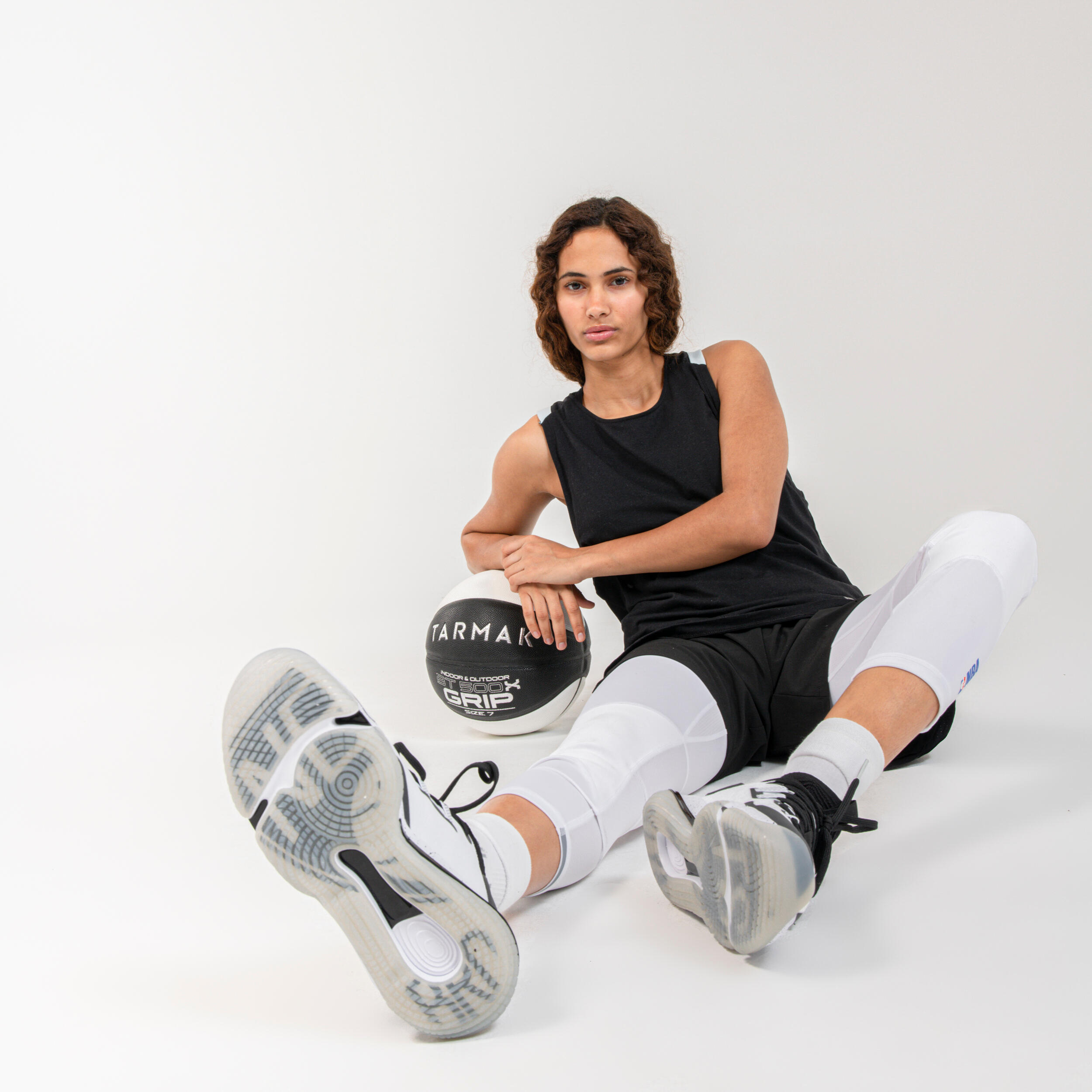 Women's Basketball Shorts SH500 - Black 76/79