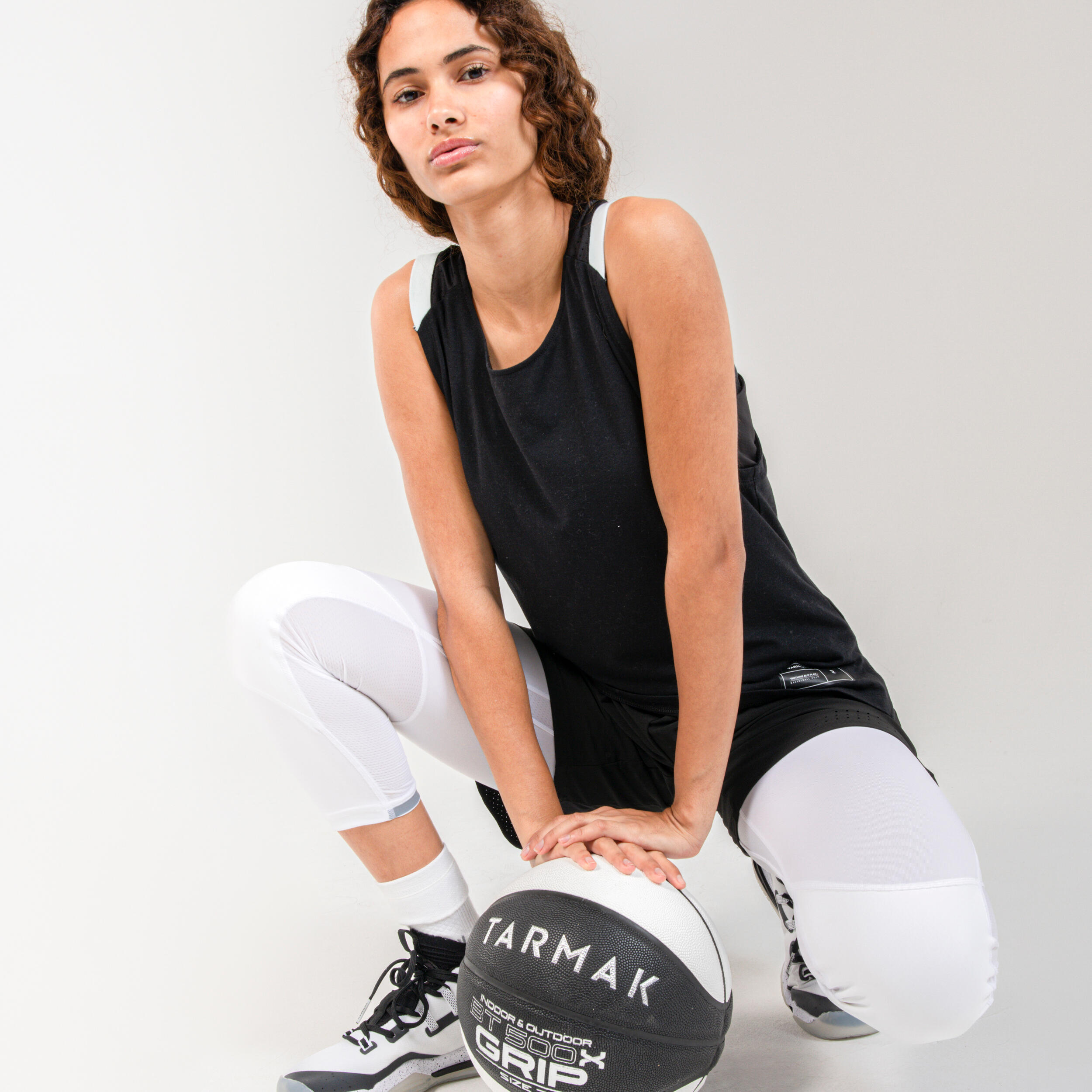Women's Basketball Shorts SH500 - Black 74/79