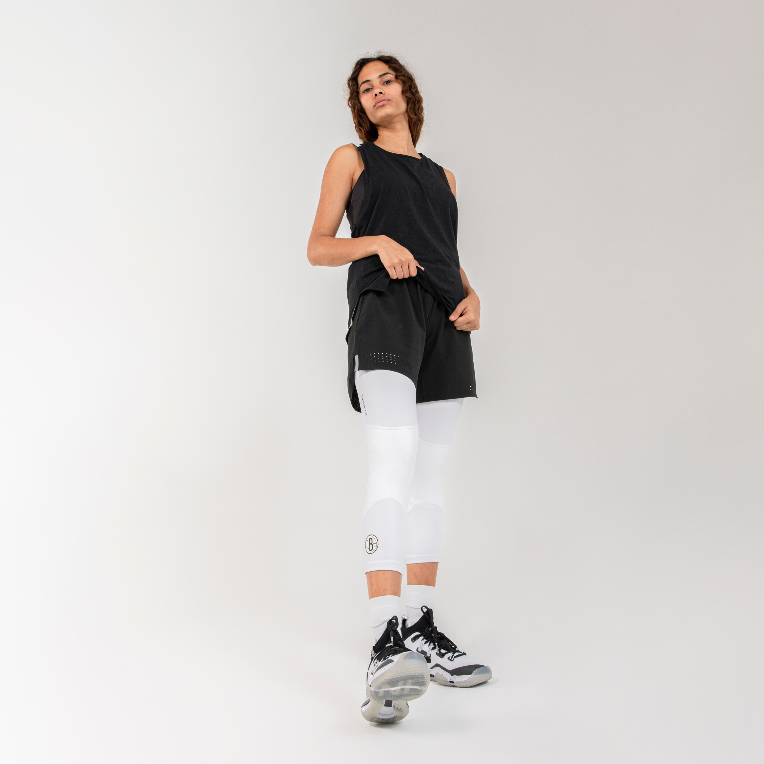 Women's Basketball Shorts SH500 - Black 71/79