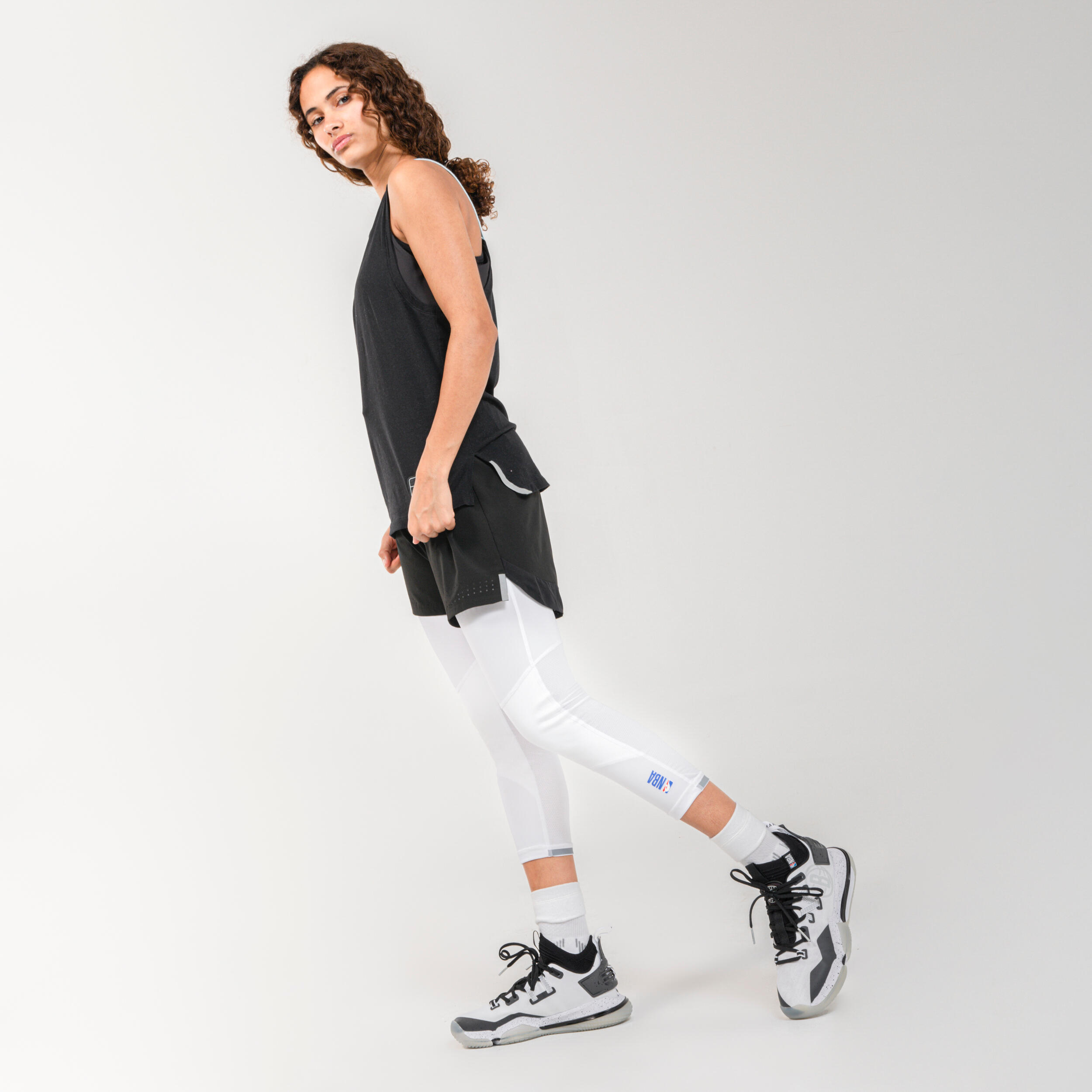 Women's Basketball Shorts SH500 - Black 70/79