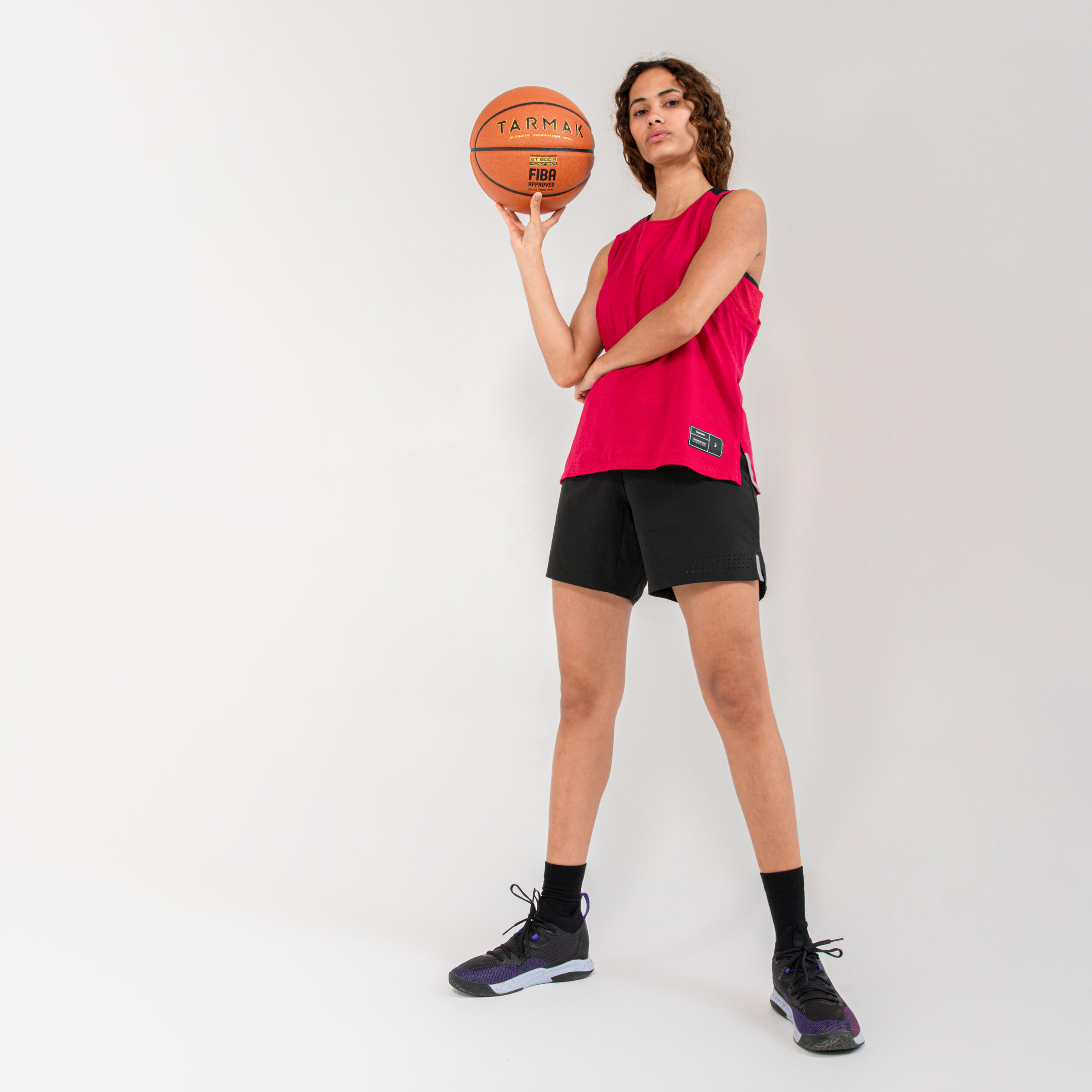 Women's Basketball Shorts SH500 - Black 66/79