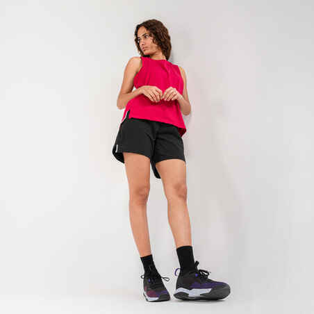 Women's Basketball Shorts SH500 - Black