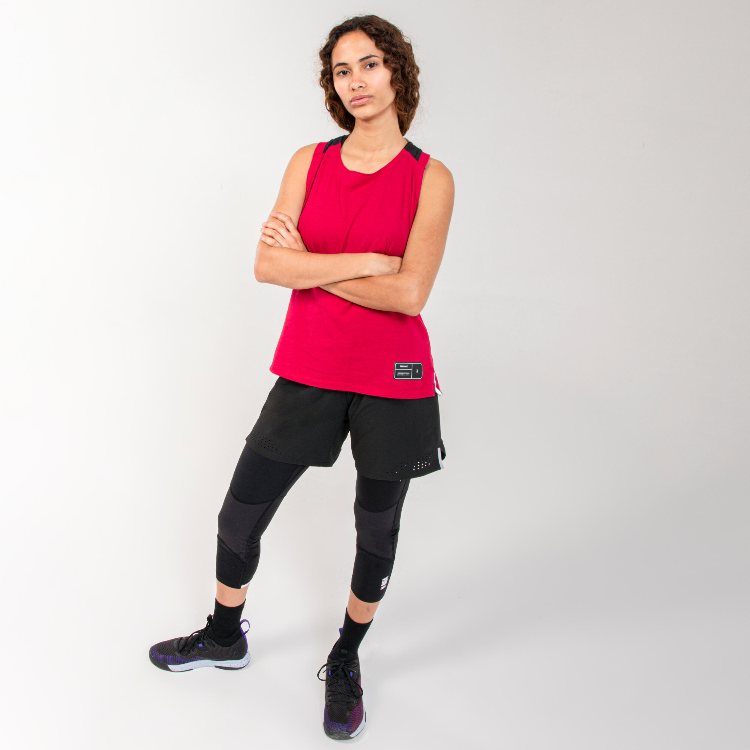 Women's Basketball Shorts SH500 - Black 61/79