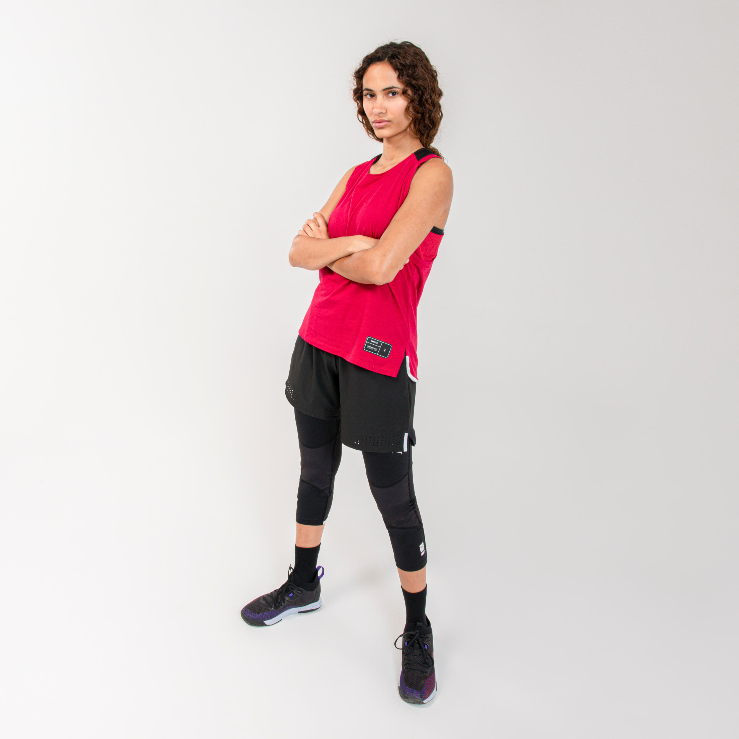 Women's Basketball Shorts SH500 - Black 60/79
