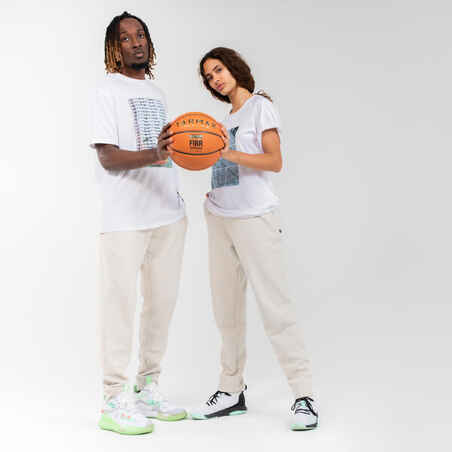 Men's/Women's Basketball T-Shirt/Jersey TS500 Fast - White