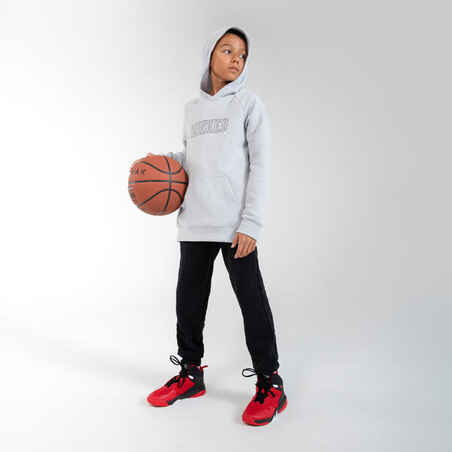 Kids' Basketball Tracksuit Bottoms P100 - Black