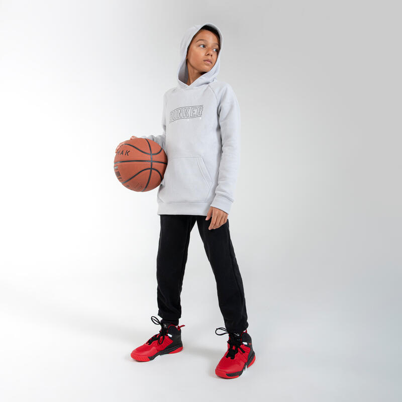 PANTALON DE BASKETBALL SUREVÊTEMENT ENFANT - P100 NOIR