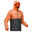 Men's waterpoof jacket full zip - NH100 - Orange