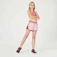 Girls' Breathable Sports Bra - Pink Print