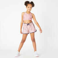 Shorts atmungsaktiv Kinder rosa mit Print