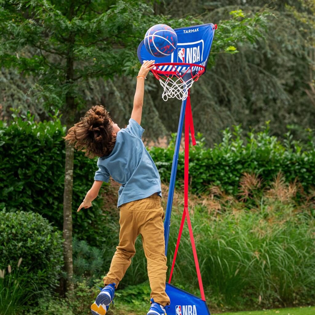 Kinder Basketball Korbanlage höhenverstellbar 1m bis 1,80m - Hoop 500 Easy NBA