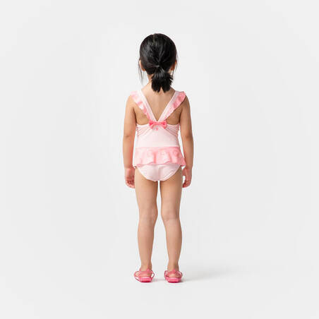 Baju Renang Bayi Perempuan Rok One Piece  - Pink Motif Putri Duyung