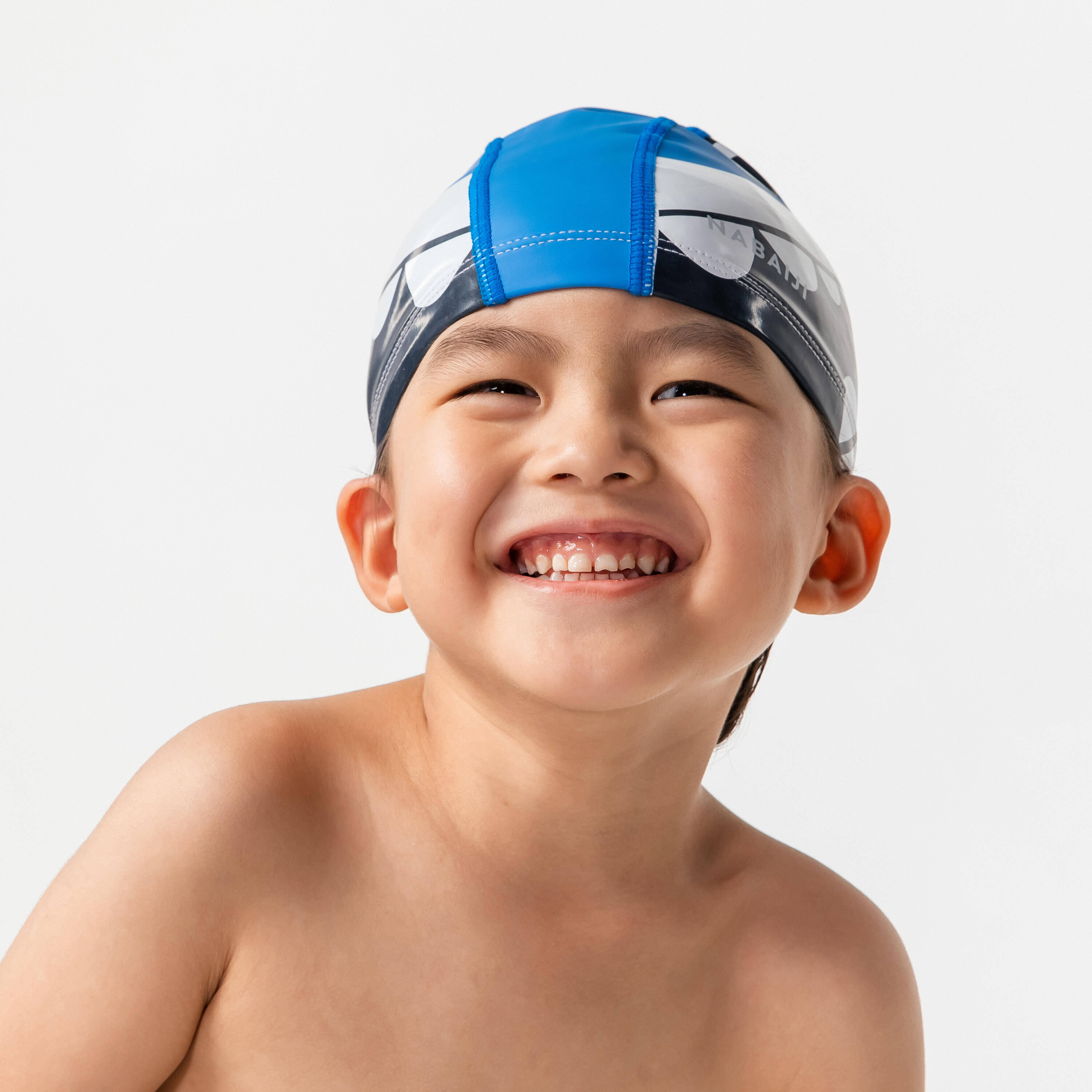 Adult Swimming Cap Silicone Mesh 56-60 Cm Print Shark -  5