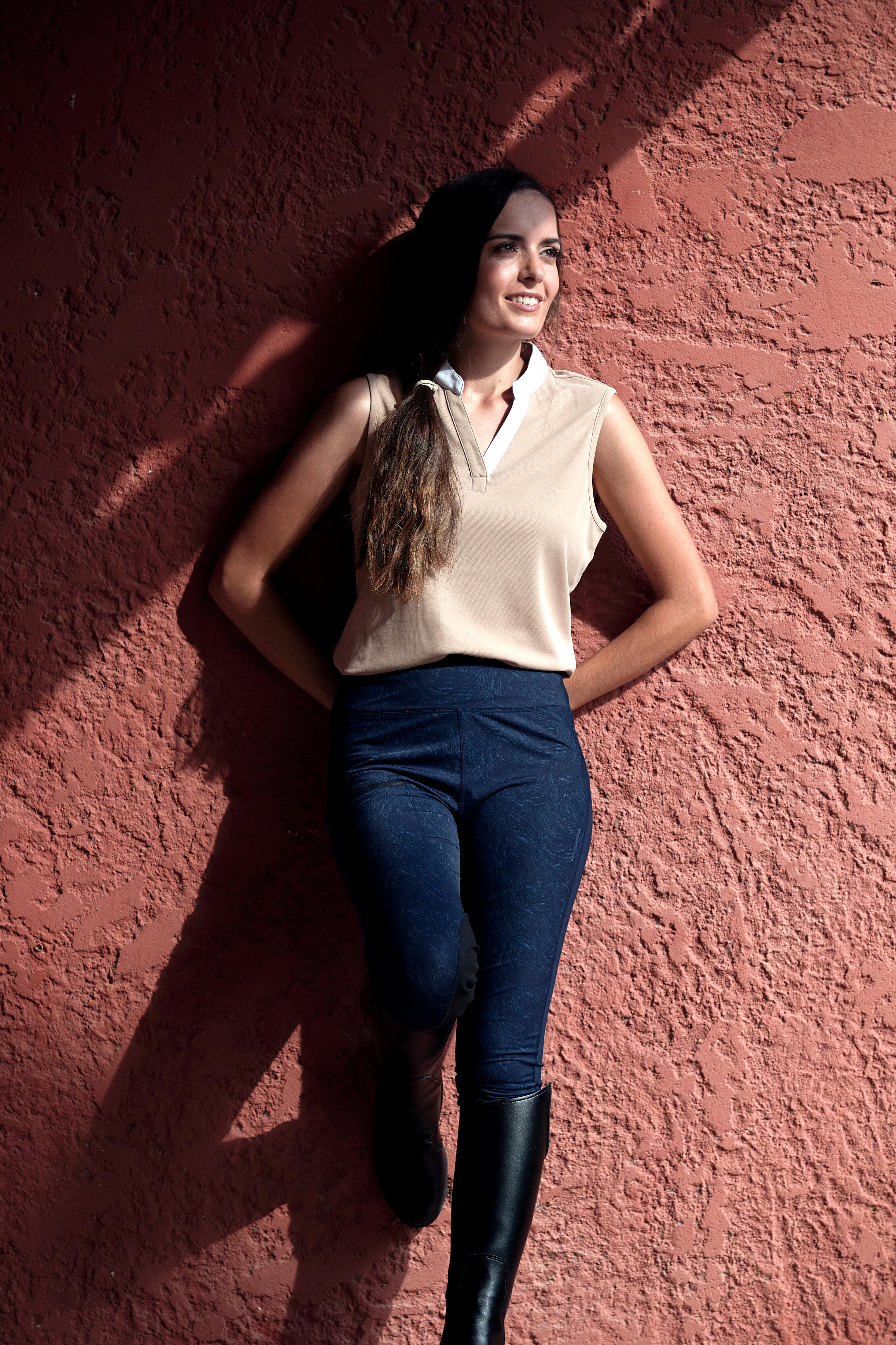 100 Light Horse Riding Tights - W - FOUGANZA