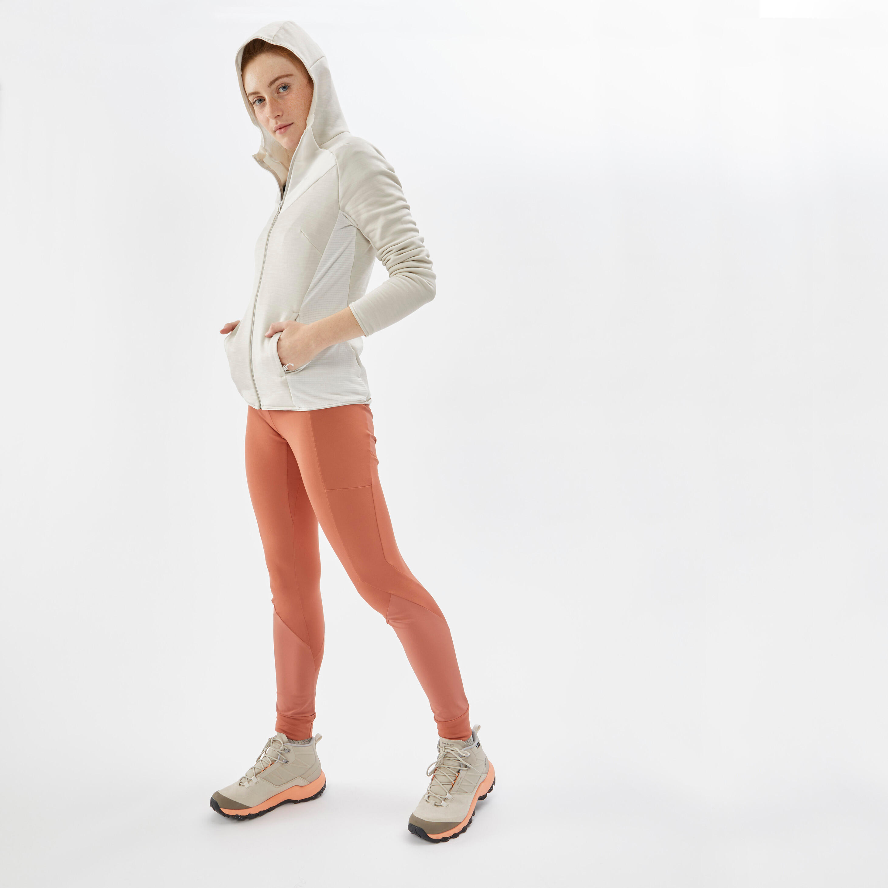 Leggings montagna donna MH500 mattone 2/6
