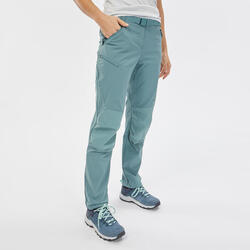 Pantalón de trekking viaje | TRAVEL 100 caqui mujer FORCLAZ | Decathlon