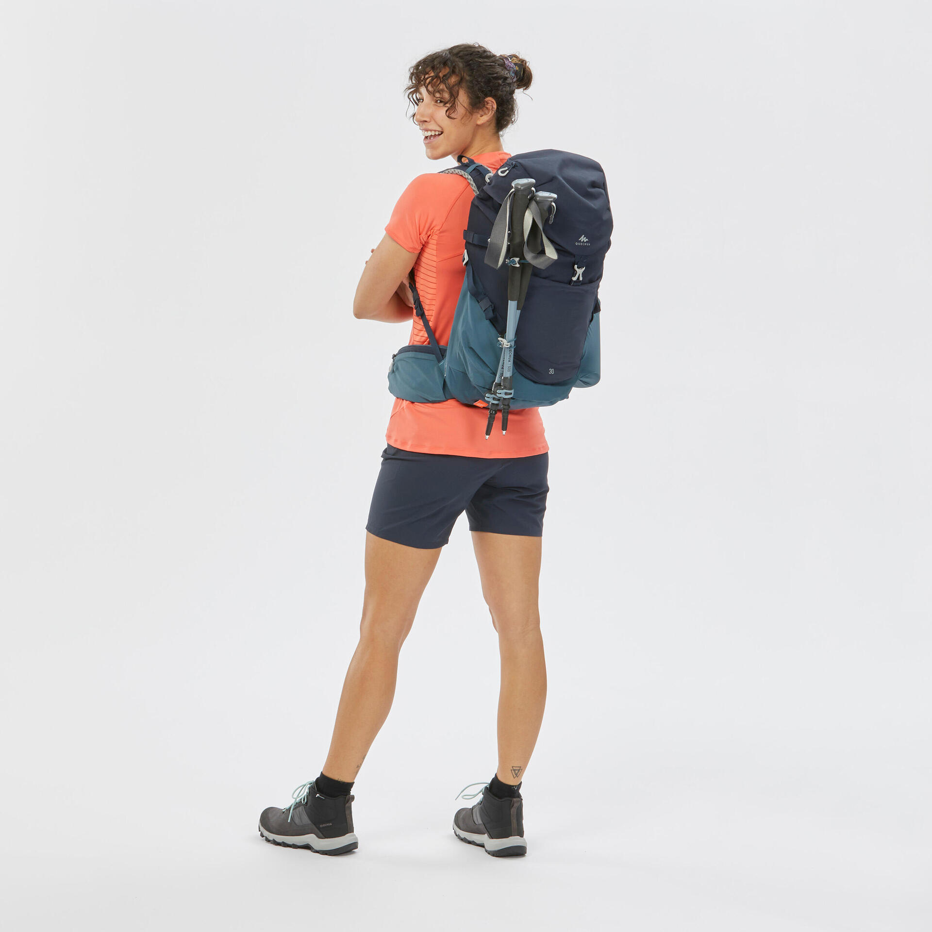 Mountain Hiking 30L Backpack Quechua MH500 Blue