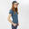 Camiseta de montaña y trekking  manga corta Mujer Quechua MH100