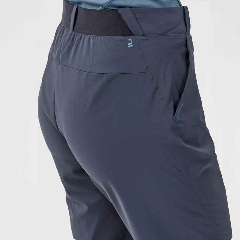 Pantalón de senderismo en montaña gris para mujer MH100 