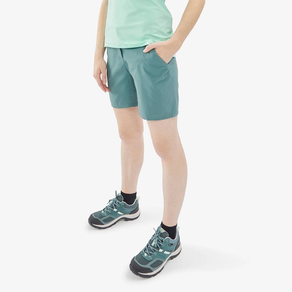 Wandershorts Damen - MH100 grün