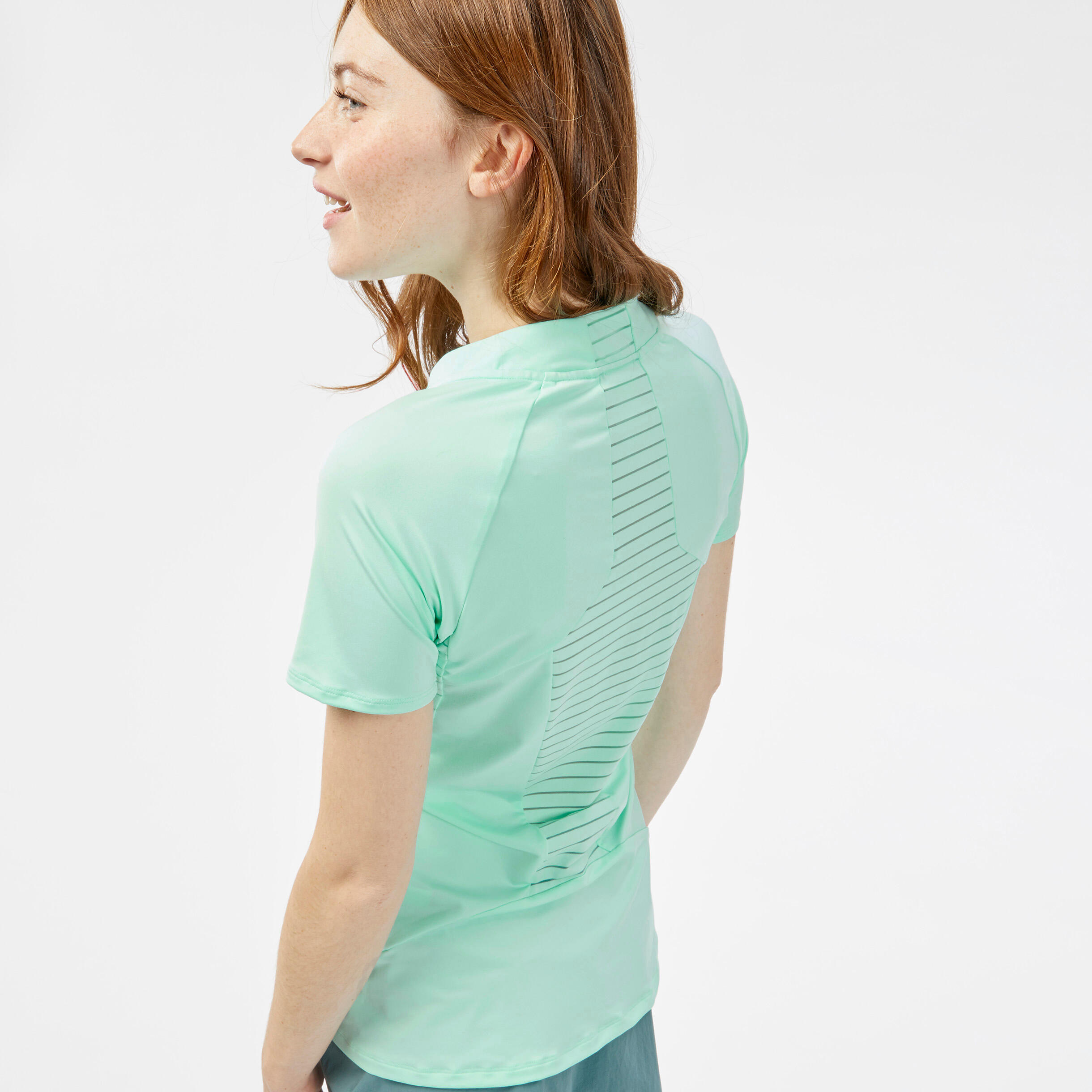 Women's Mountain Walking Short-Sleeved T-Shirt MH500 4/5