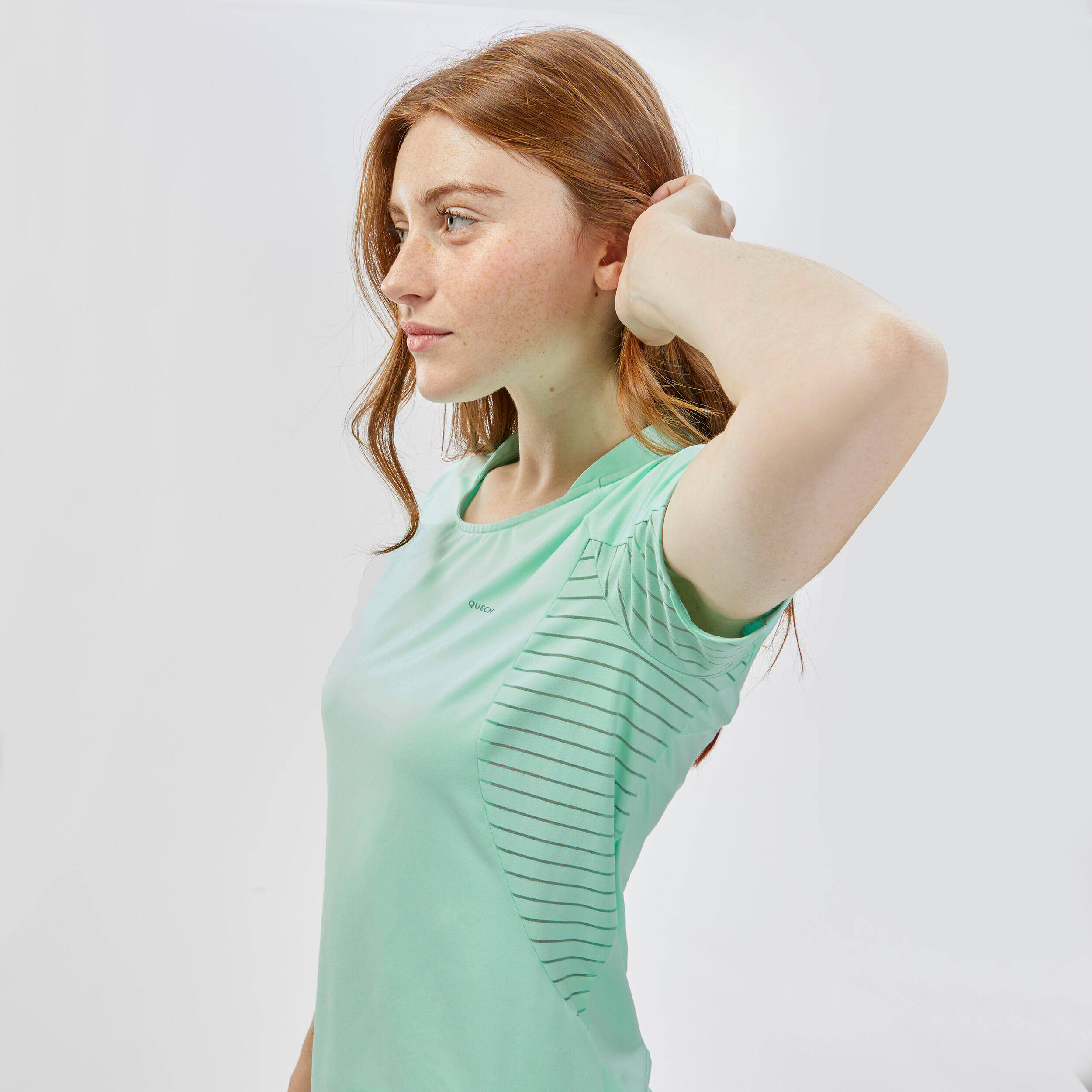 Women's Mountain Walking Short-Sleeved T-Shirt MH500 -  5