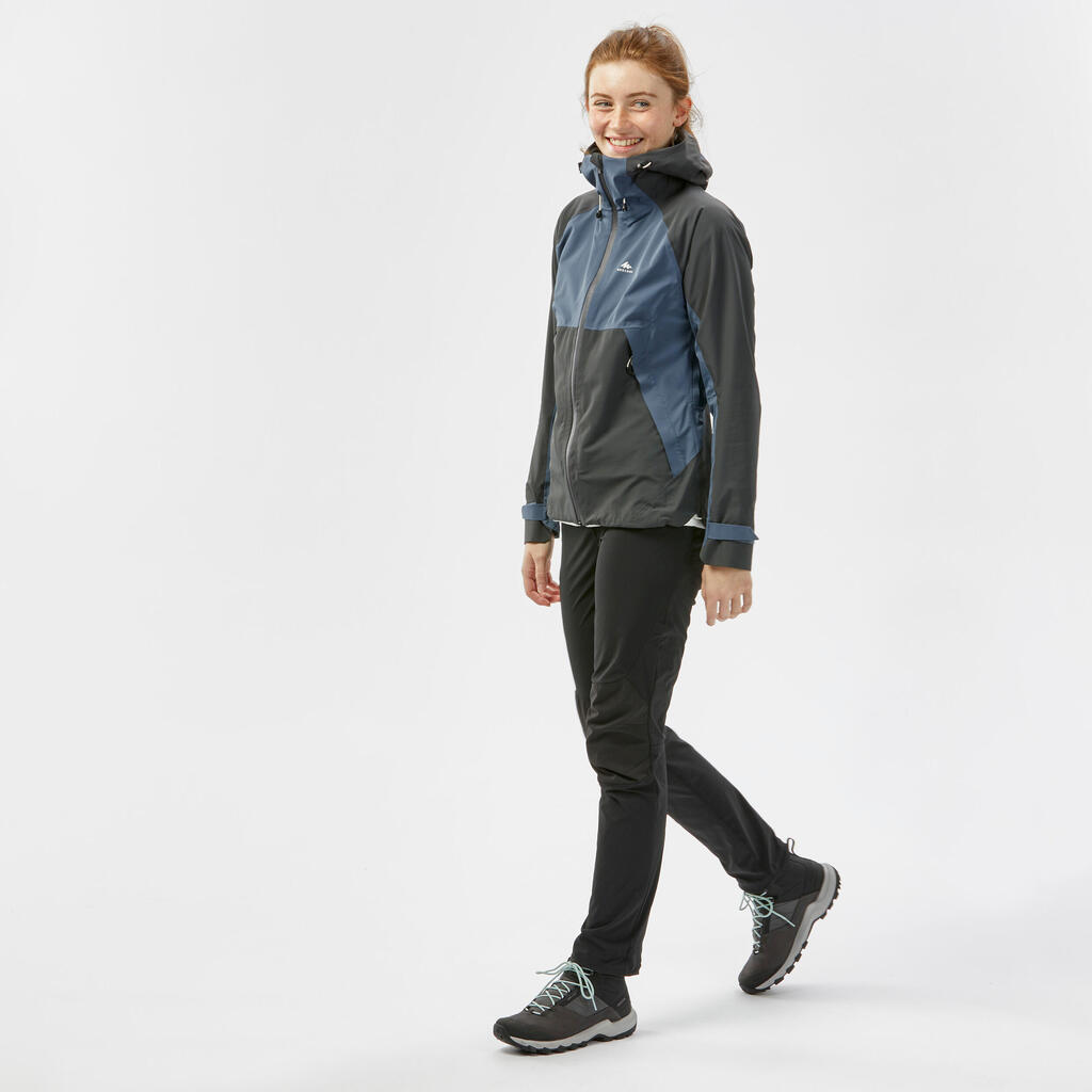 Wanderjacke Damen wasserdicht Bergwandern - MH500 rosarot 