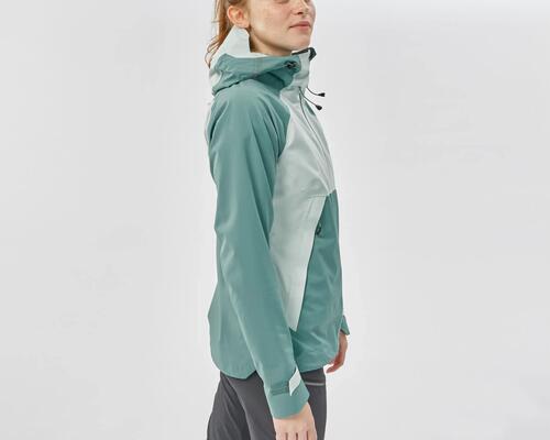 Women’s Waterproof Hiking Jacket - MH 500 Green