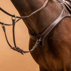 5-Point Hunting Martingale for Horse & Pony - Dark Brown