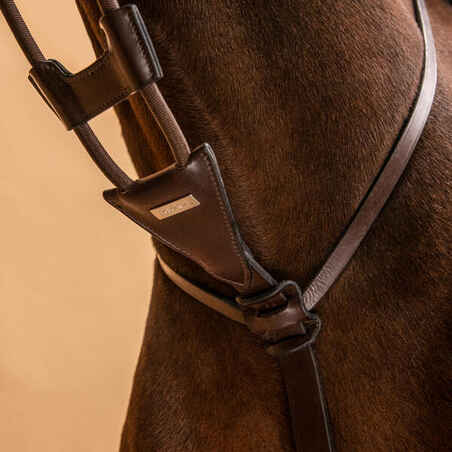 Elasticated Martingale for Horse & Pony - Dark Brown