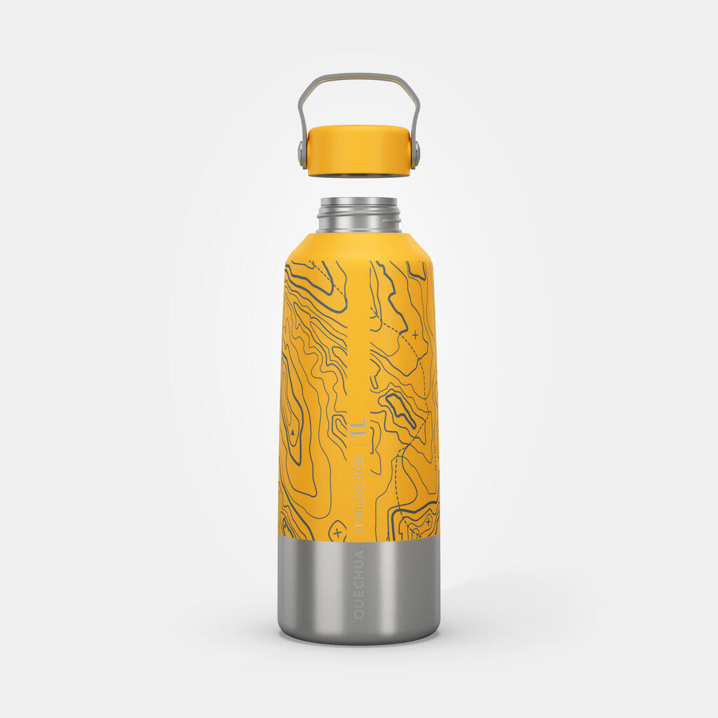 1 L stainless steel flask with screw cap for hiking - Limited Edition