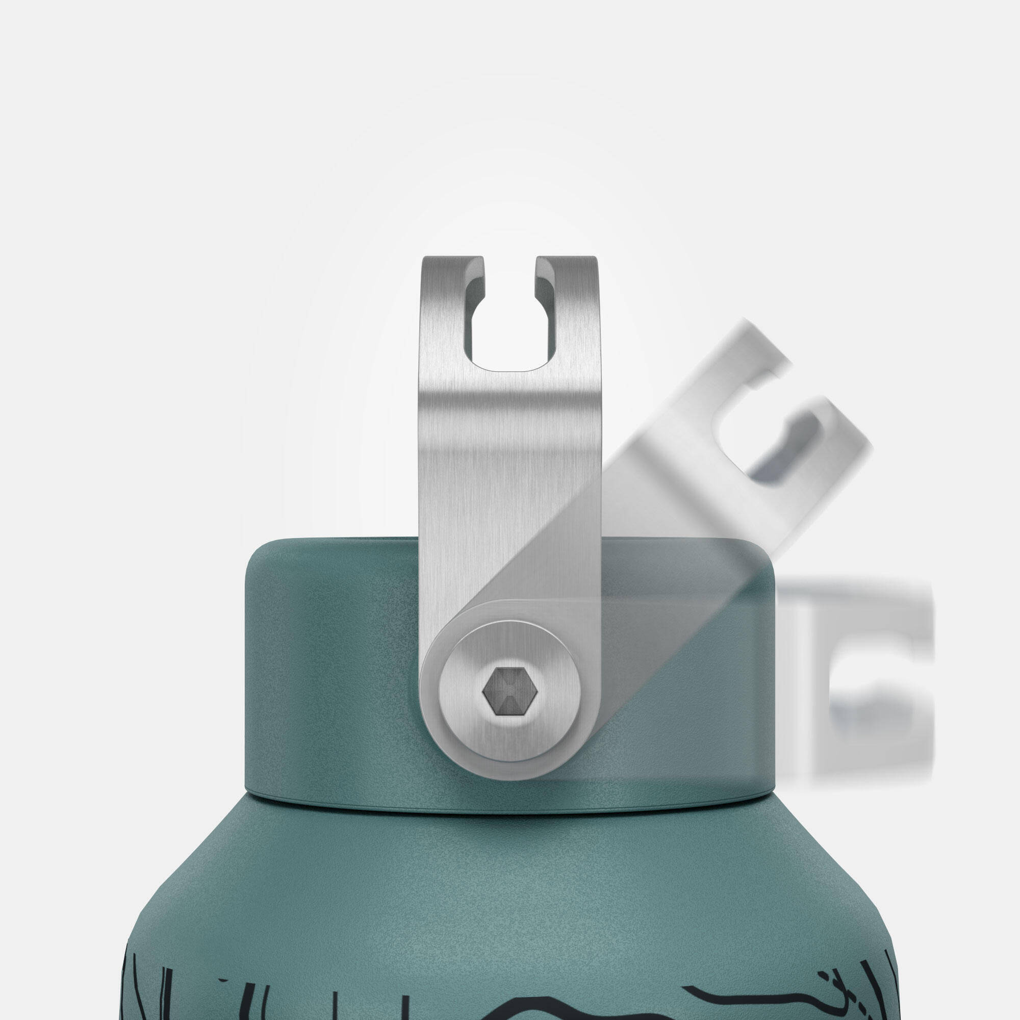 1 L limited edition stainless steel water bottle with screw cap for hiking
