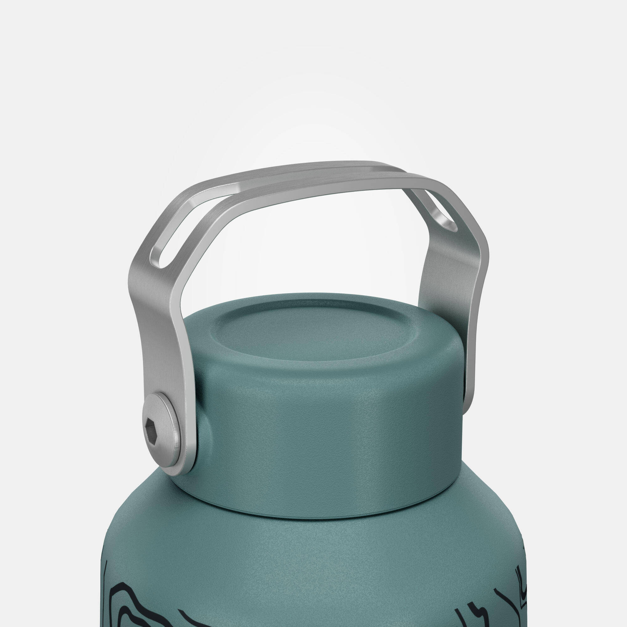 1 L limited edition stainless steel water bottle with screw cap for hiking