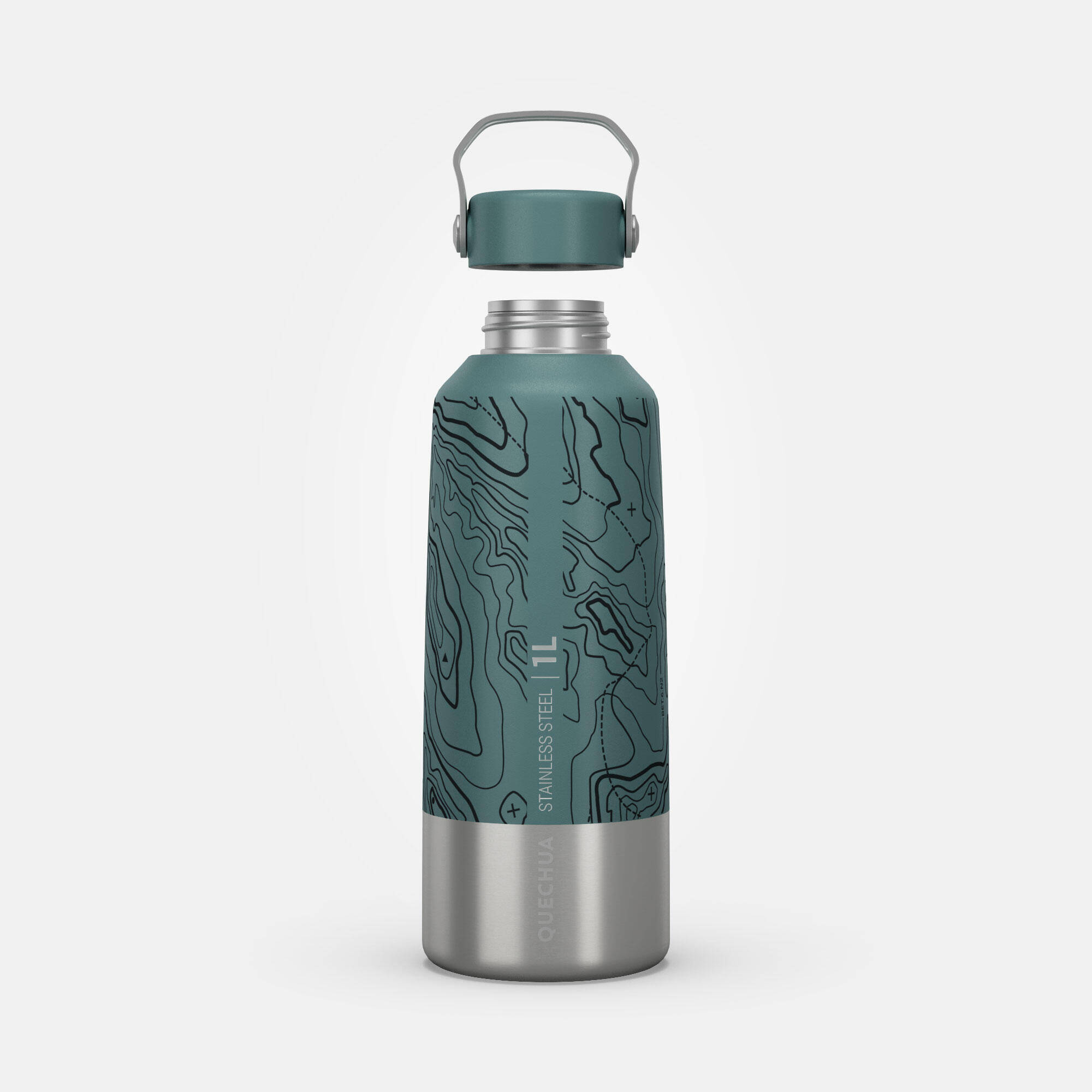 1 L limited edition stainless steel water bottle with screw cap for hiking