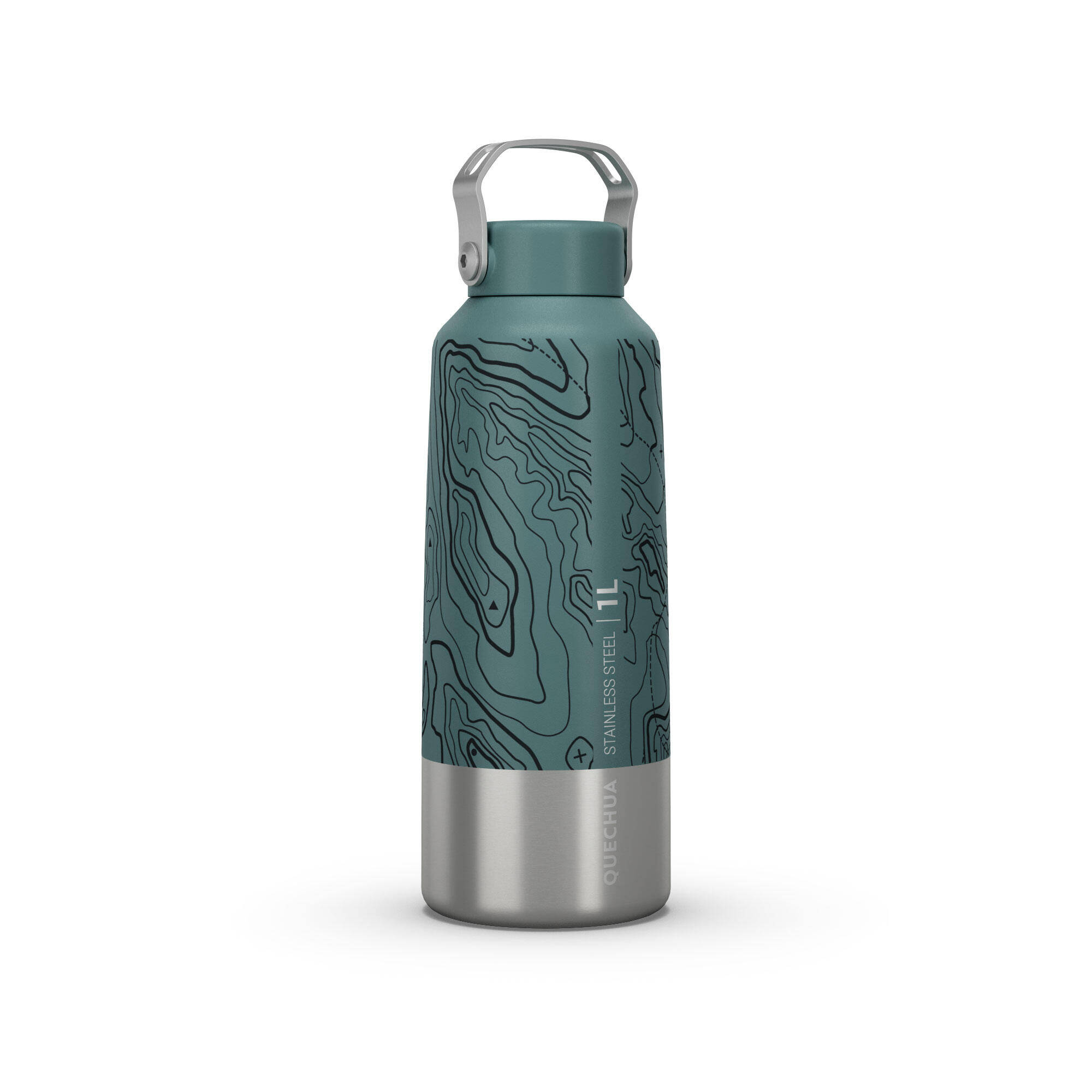 1 L limited edition stainless steel water bottle with screw cap for hiking
