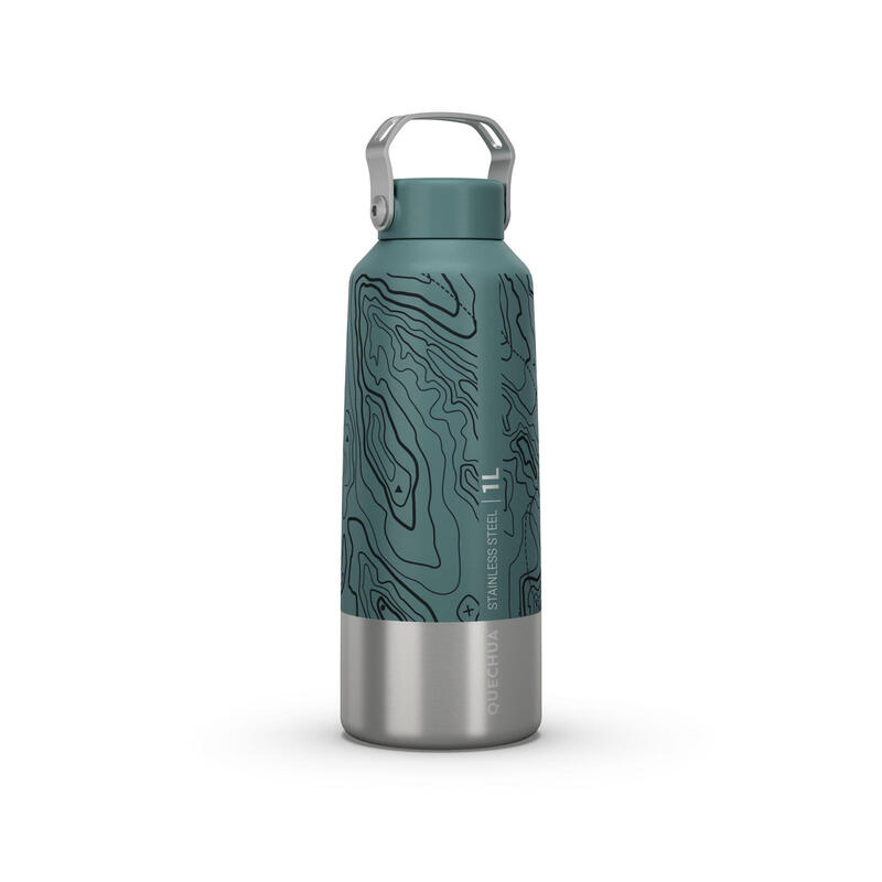 Limited Edition hiking water bottle MH100 screw cap 1L stainless steel