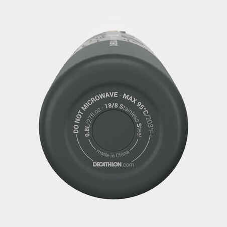 Trinkflasche Isolierflasche Wandern MH500 Edelstahl 0,8 Liter LTD schwarz 