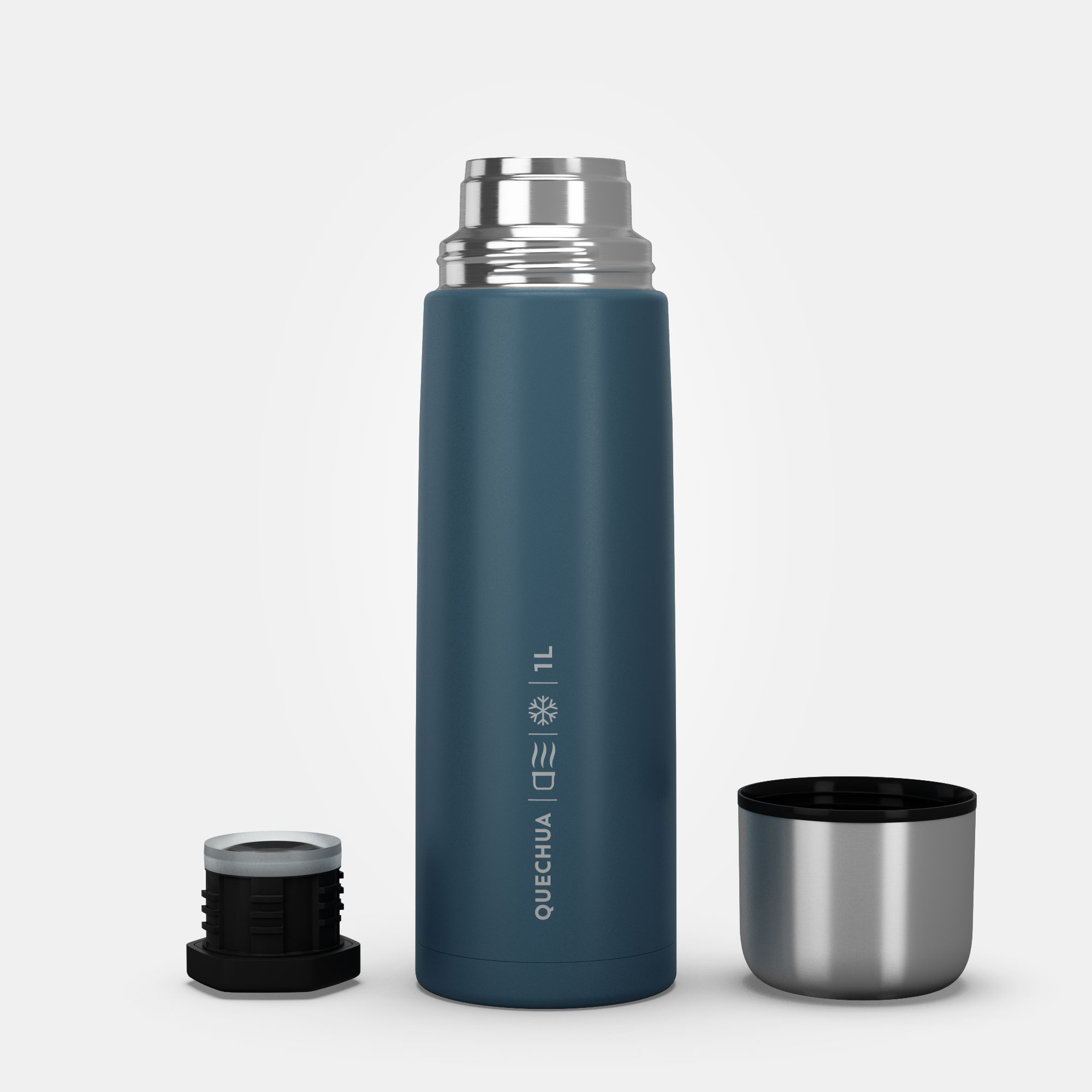 Bouteille isotherme 1 litre personnalisable en inox 1L Trekking