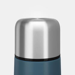 Bouteille isotherme inox 1L avec gobelet pour la randonnée - bleu