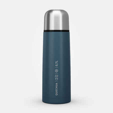 زجاجة مياه للتنزه ستانلس ستيل 0.7 لتر حرارية  - أزرق