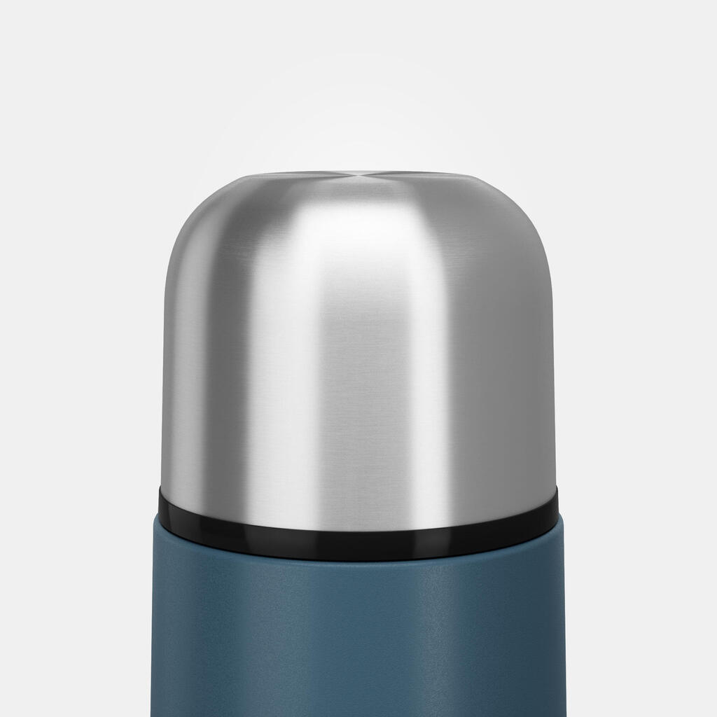 Bouteille isotherme inox 0,7L avec gobelet pour la randonnée - bleu