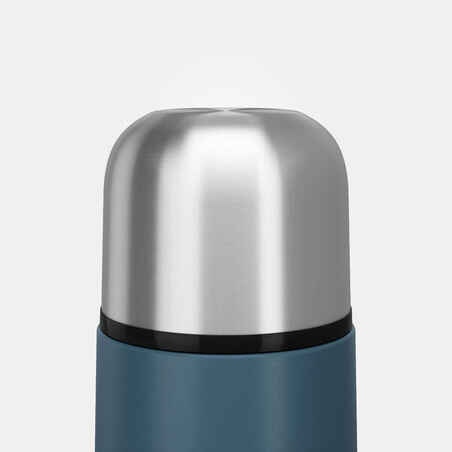 0.7 L stainless steel insulated flask with cup for hiking - Blue