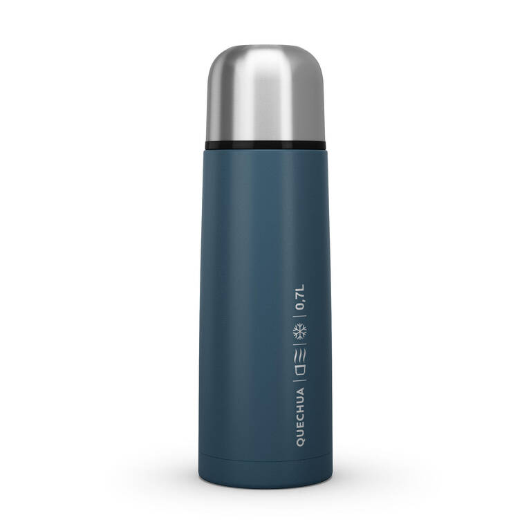 Stainless Steel Isothermal Hiking Bottle 0.7 Litre Blue