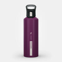 Gourde randonnée MH500 bouchon ouverture rapide 1 litre aluminium violet